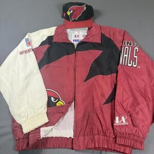 NFL Arizona Cardinals Vintage Logo Athletic Shark tooth Windbreaker Men's L